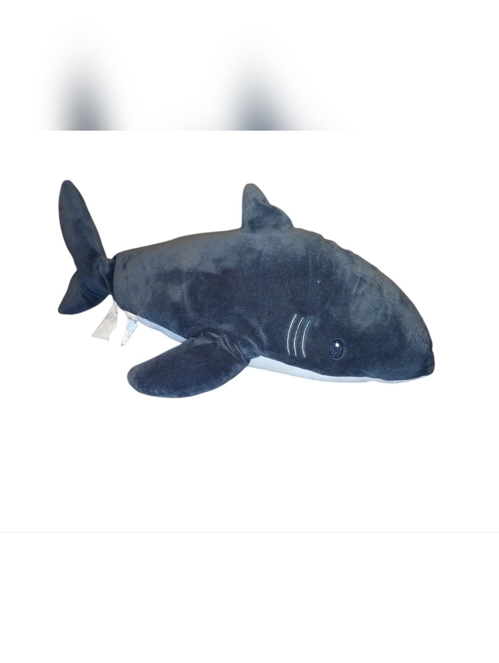 Your Zone Plush Shark Stuffed Animal 21" - Dark Navy Blue